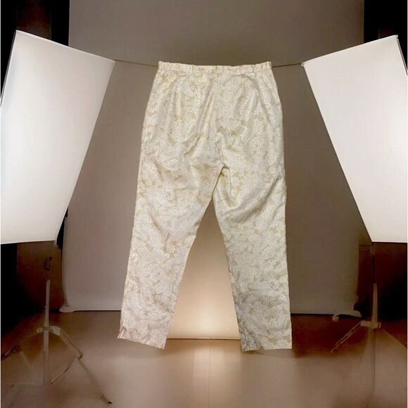 Women's Capri Pants Eddie Bauer Golden Floral‎ 8 - Picture 1 of 5